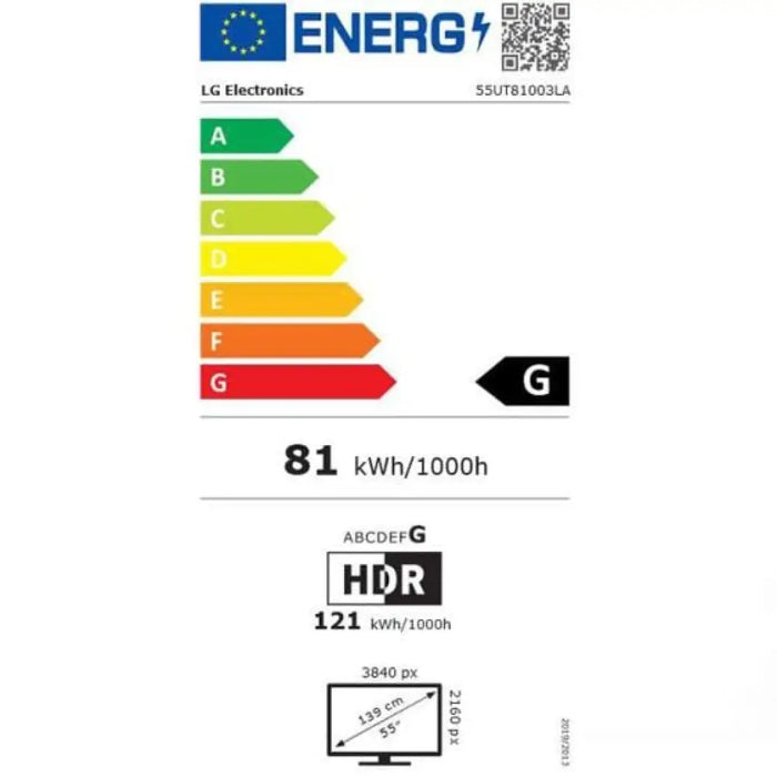 Телевизор LG 55UT81003LA 55’’ 4K Ultra HD Smart TV webOS 24