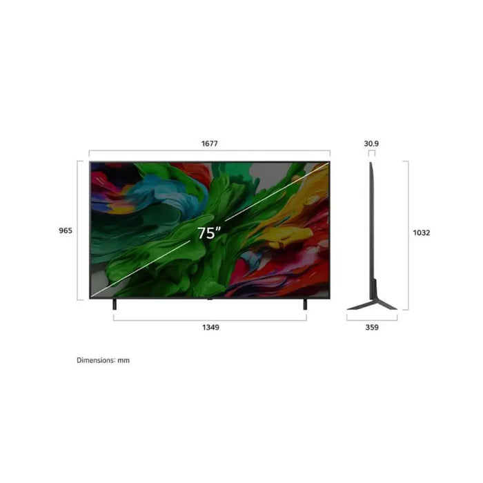 Телевизор LG 75QNED82A3B 189 см 3840x2160 UHD-4K 75 inch
