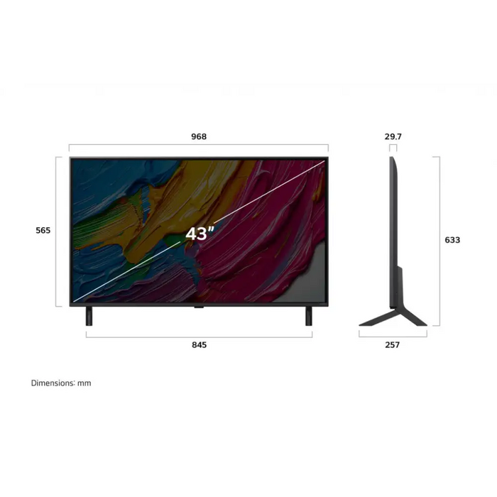 Телевизор LG LED 43QNED80A3A