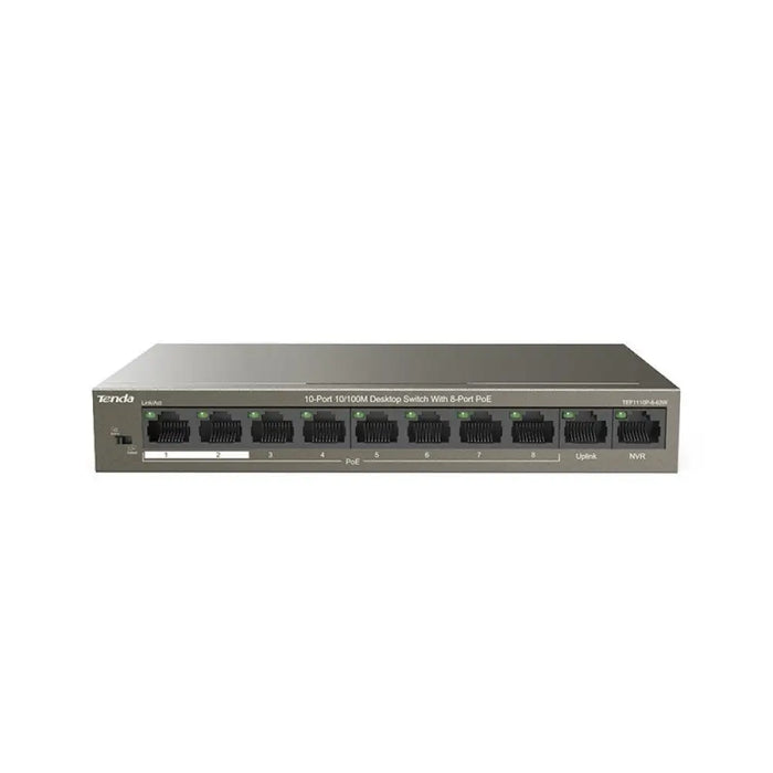Tenda TEF1110P-8-63W мрежов комутатор Unmanaged Fast
