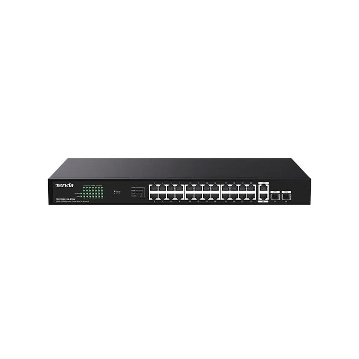 Tenda TEG1128P-24-410W мрежов комутатор Неуправляван