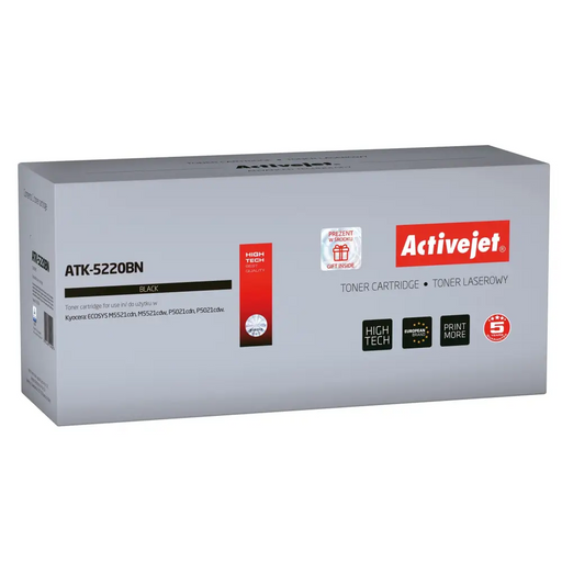 Тонер Activejet ATK-5220BN (заместител за Kyocera TK-5220K;