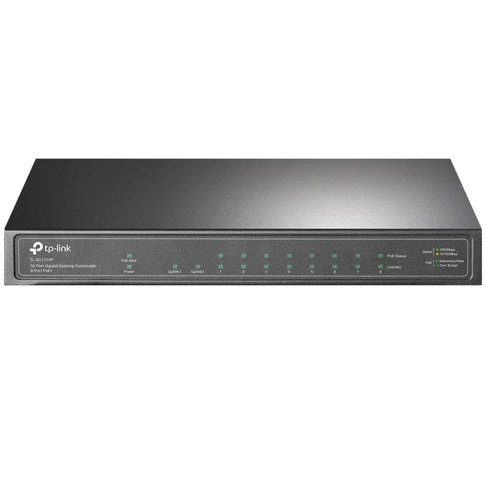 TP-Link 10-портов гигабитов настолен комутатор с 8-портов