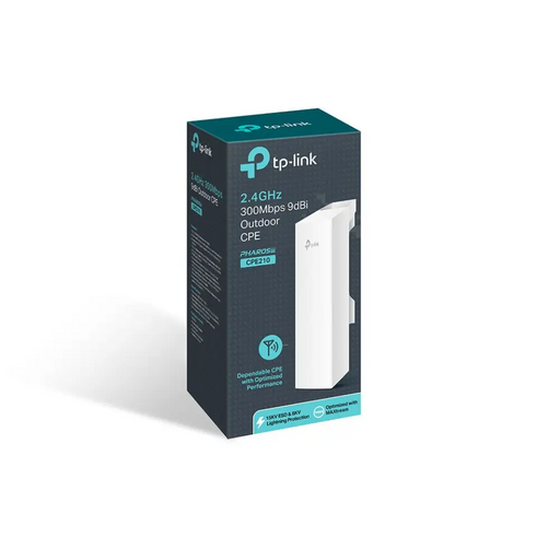 TP-Link CPE210 300 Mbit/s бяло захранване през Ethernet
