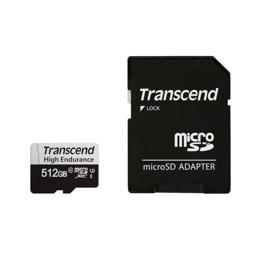 Transcend 512GB micro SD с адаптер UHS-I U3 High Endurance