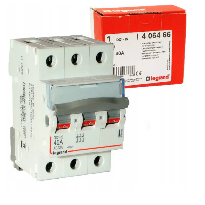 ТРИПОЛЮСЕН КЛЮЧ С ЕТИКЕТ IH40A 250V LEGRAND