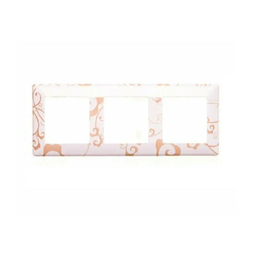 ТРОЙНА РАМКА VALENA LIFE LEGRAND - БЯЛ ФЛОРАЛ