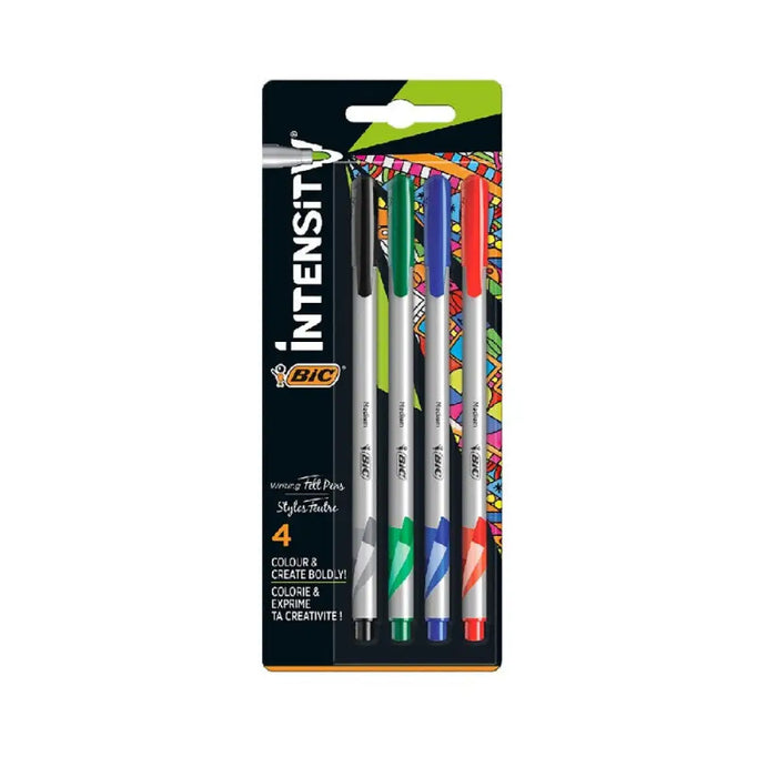 ЦВЕТНИ ТЪНКОПИСЦИ INTENSITY MEDIUM MIX 4 BIC