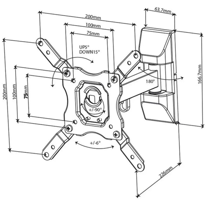 TV СТОЙКA VIVANCO 37977 ЧЕРЕН