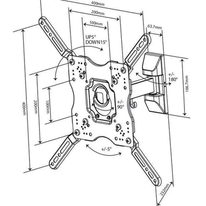 TV СТОЙКA VIVANCO 37978 ЧЕРЕН