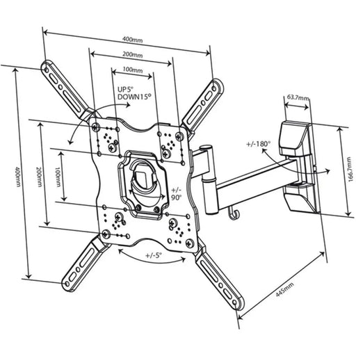 TV СТОЙКA VIVANCO 37980 ЧЕРЕН