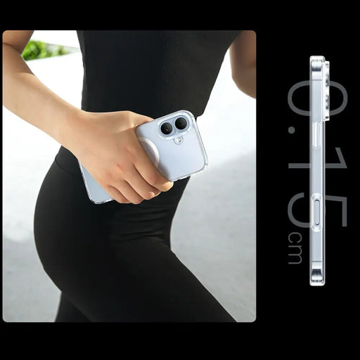 Ugreen Classy Clear Magnetic Case iPhone 16 - Прозрачен