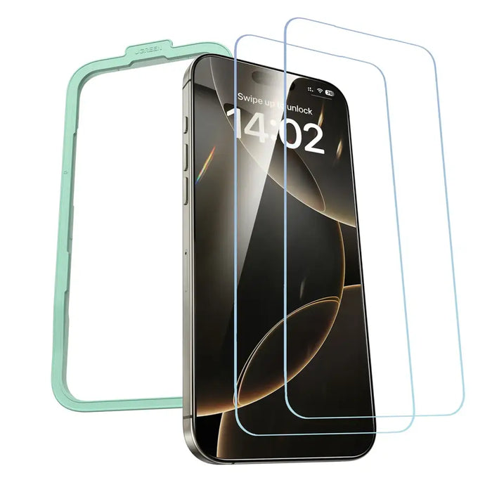 Ugreen SP630 закалено стъкло с монтажна рамка за iPhone 16