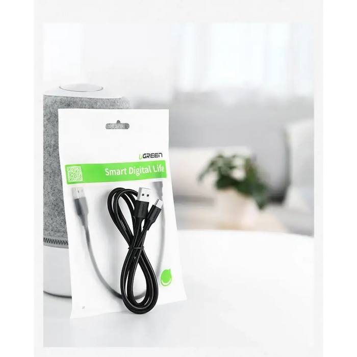 Ugreen US287 60117 USB-A / USB-C 3A кабел 1,5 м - черен