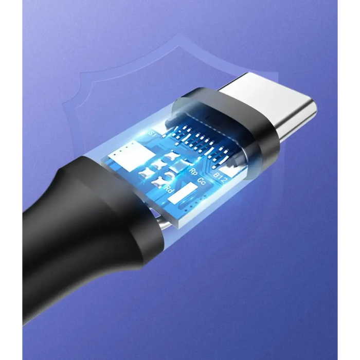 Ugreen US287 60117 USB-A / USB-C 3A кабел 1,5 м - черен