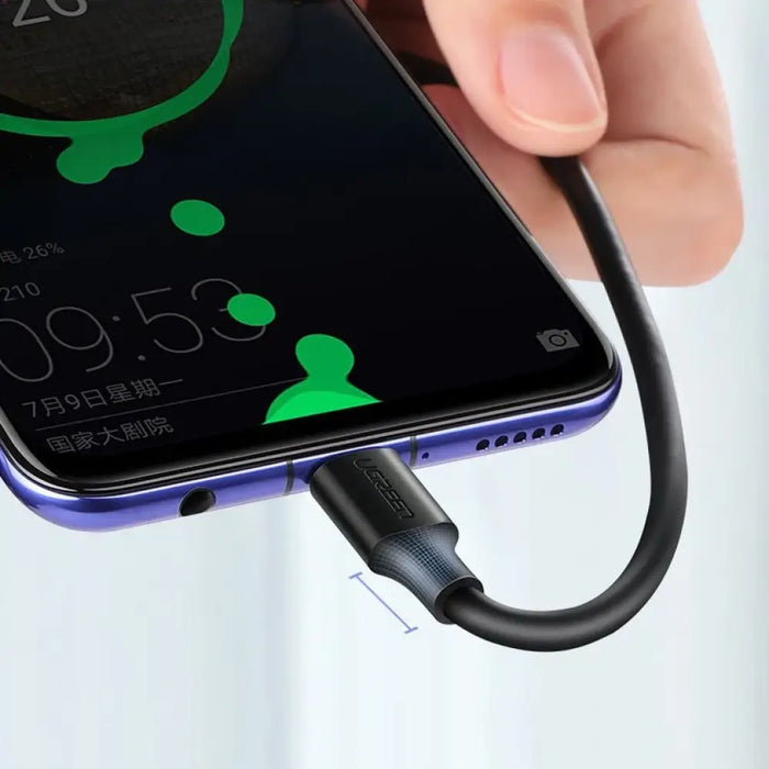 Ugreen US287 60117 USB-A / USB-C 3A кабел 1,5 м - черен