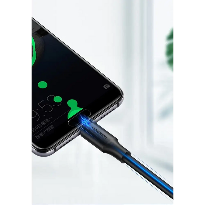 Ugreen US287 60117 USB-A / USB-C 3A кабел 1,5 м - черен