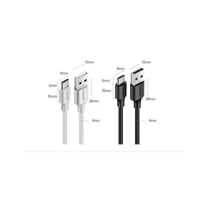 Ugreen US287 60118 USB-A / USB-C 3A кабел 2 м - черен