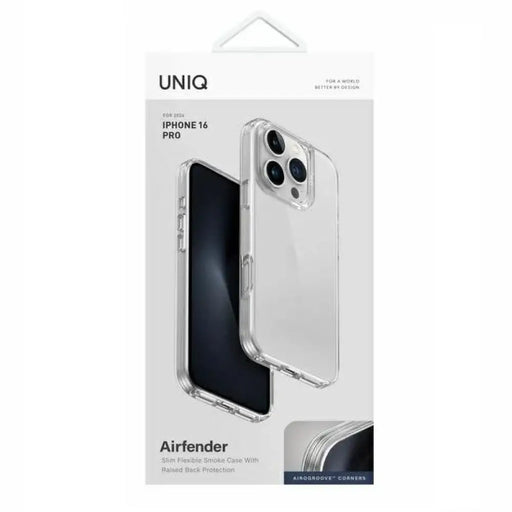 Uniq Air Fender Case за iPhone 16 Pro - прозрачен