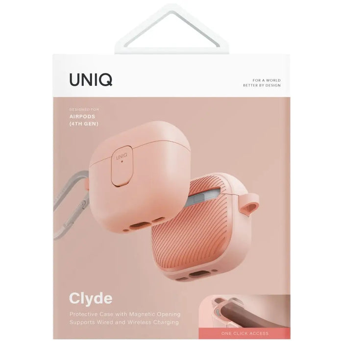 Uniq Clyde Lock Case за AirPods 4 - Розов