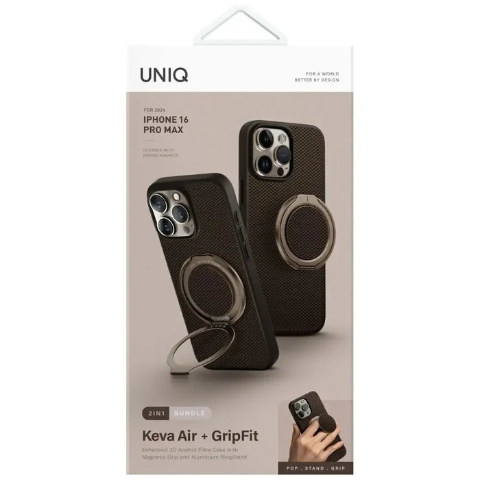 Uniq Keva Air Magclick Charging GripFit Case за iPhone 16