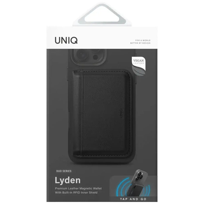 Uniq Lyden DS RFID магнитен портфейл със стойка за телефон