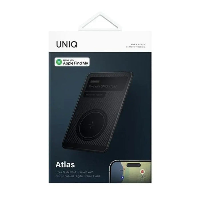 Uniq NFC локатор Atlas сив/графит Uniq-ATLASCARDTRK-GRAPHITE