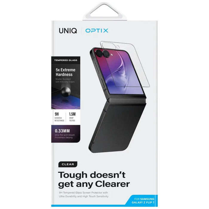Uniq Optix Clear Tempered Glass за Samsung Galaxy Z Flip 7
