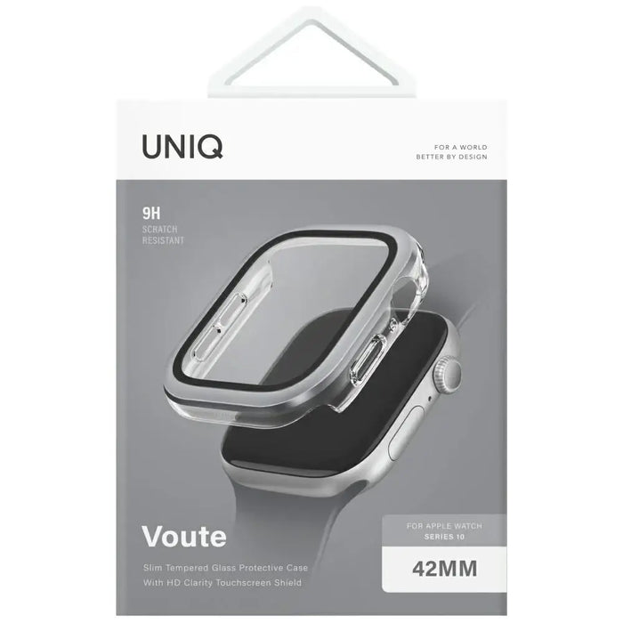 Uniq Voute Tempered Glass Case за Apple Watch 10 42 мм