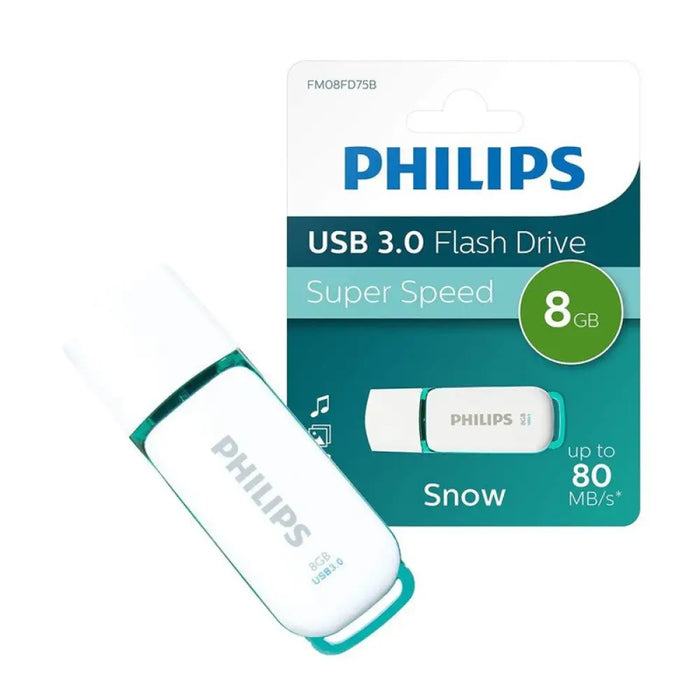 USB 2.0 8GB SNOW PHILIPS - ЗЕЛЕН