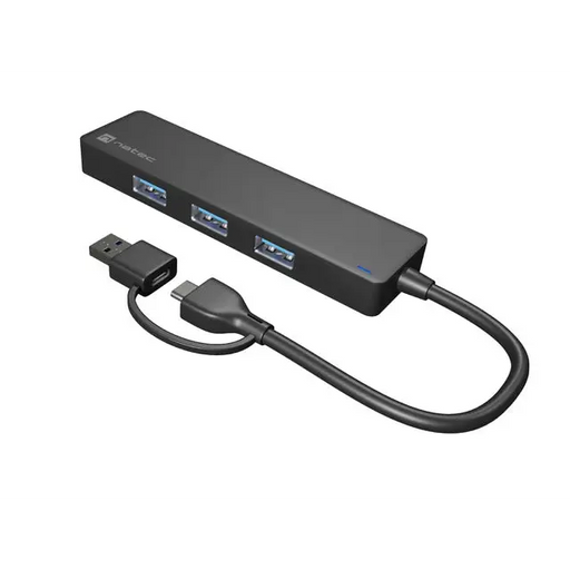 USB хъб Natec Hub Mayfly USB - C 3.0 4 Port + USB