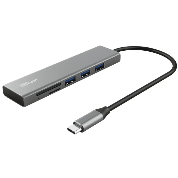 USB хъб TRUST Halyx Fast USB - C Hub & Card Reader