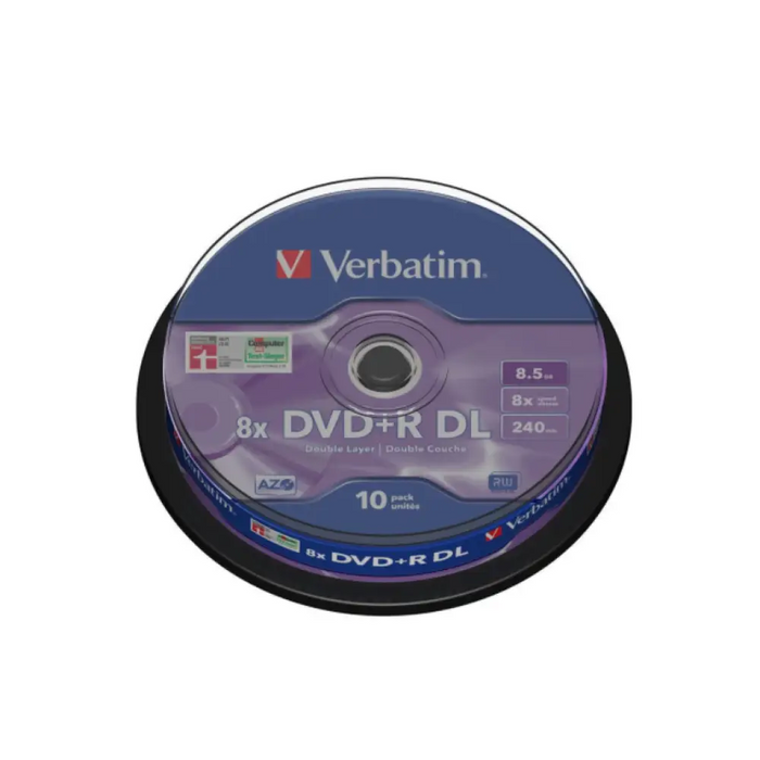 Verbatim DVD + R D.L. 8.5Gb./8X - 10 бр. в шпиндел