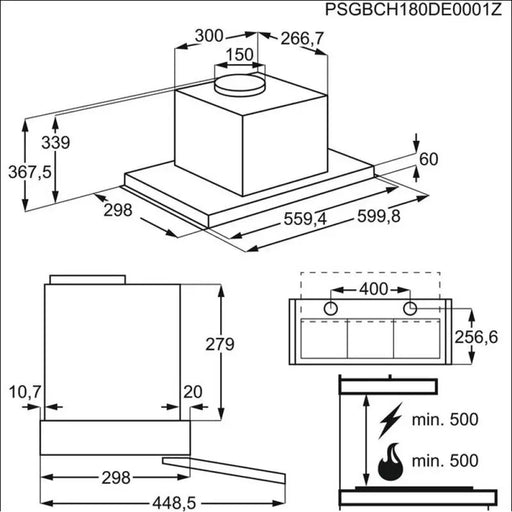 Вграден абсорбатор Electrolux LFP536X