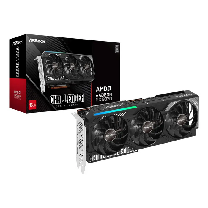 Видео карта ASROCK RADEON RX 9070 Challenger 16GB GDDR6
