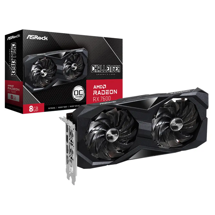 Видео карта ASROCK RX 7600 Challenger OC 8GB GDDR6