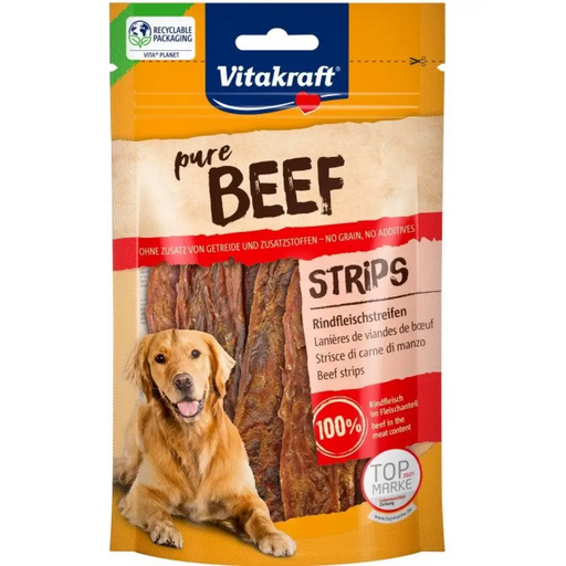 VITAKRAFT Pure Beef Strips - лакомство за кучета - 80гр