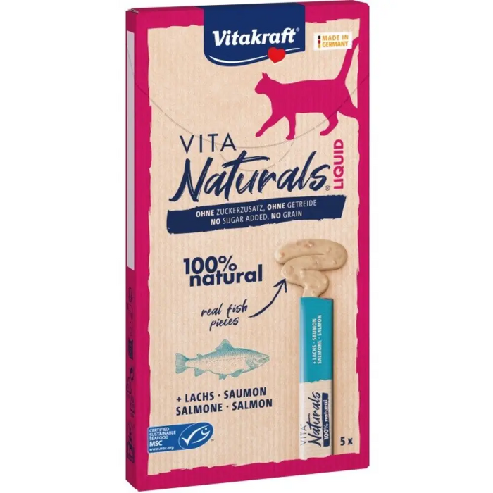 VITAKRAFT Vita Naturals Liquid Salmon лакомства за котки 5
