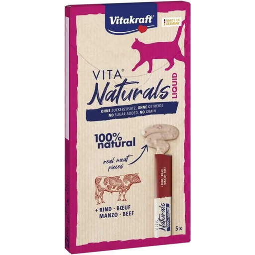 VITAKRAFT VITA NATURALS Течно телешко - лакомство за котки