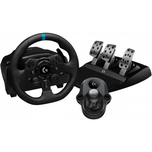 Волан LOGITECH G923 + LOGITECH скоростен лост за PS4/PS5/PC