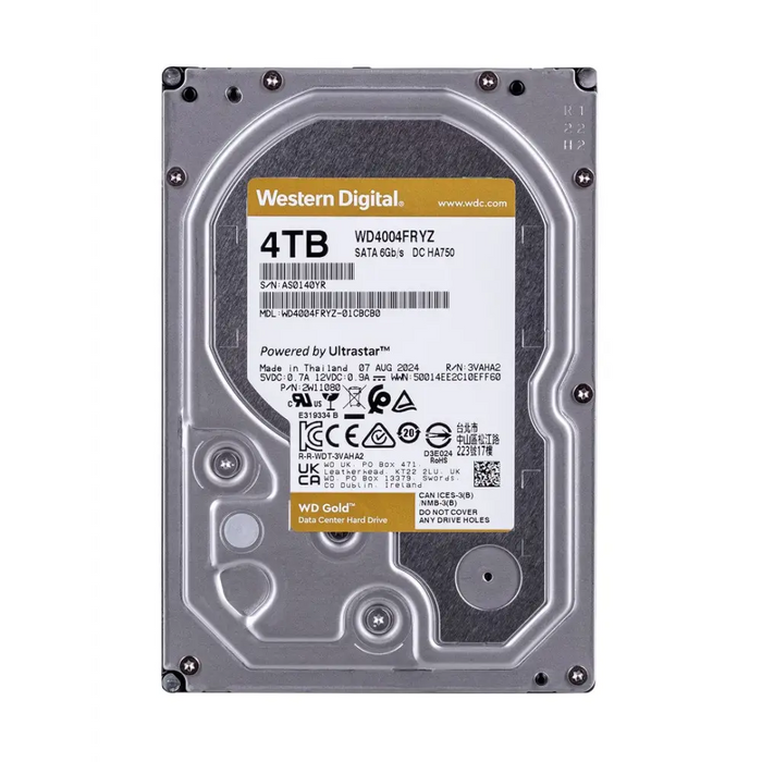 Western Digital Gold WD4004FRYZ вътрешен твърд диск 3.5’’ 4