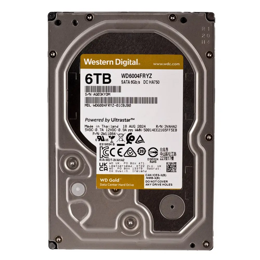 Western Digital Gold WD6004FRYZ вътрешен твърд диск 6 TB