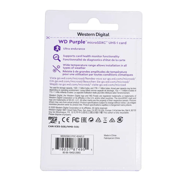 Western Digital WD Purple SC QD101 карта с памет 256 GB