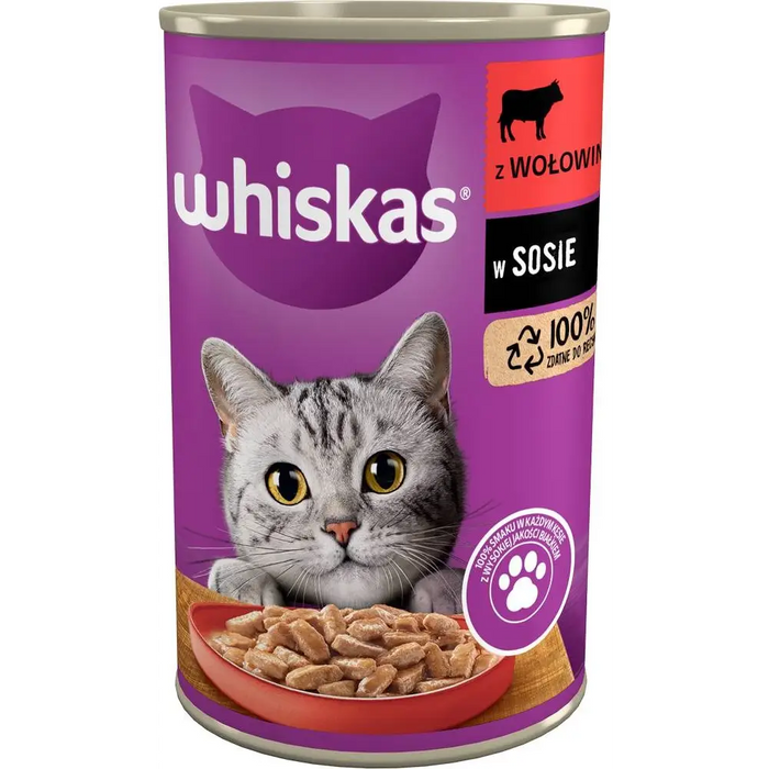 Whiskas Телешко в сос 400гр