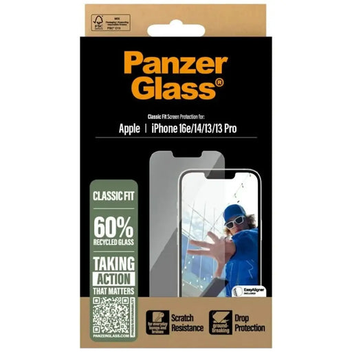 Закалено стъкло PanzerGlass Classic Fit за iPhone 16e
