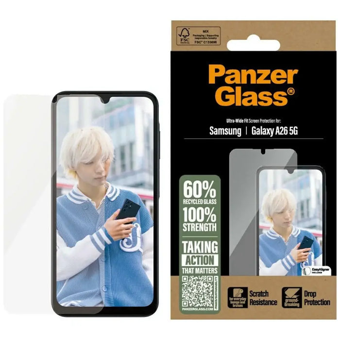 Закалено стъкло PanzerGlass Ultra Wide Fit за Samsung