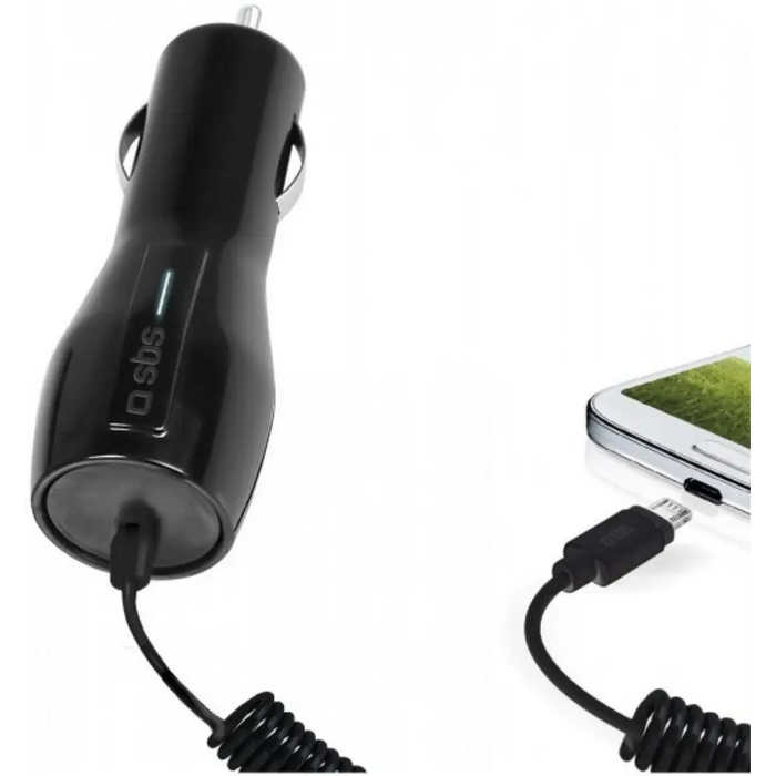 Зарядно за кола SBS Car charger 1000 mAh with cable micro