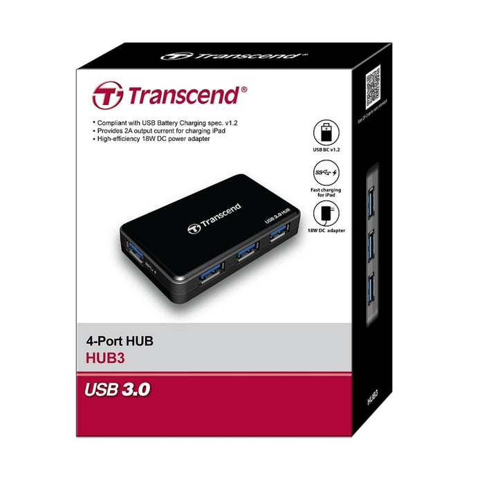 USB хъб Transcend 4 - Port HUB 3.0