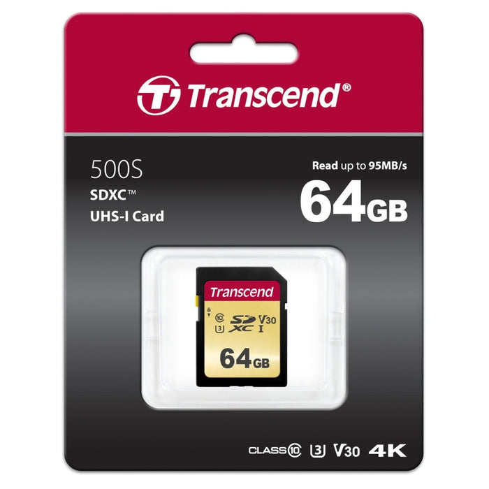 Памет Transcend 64GB SD card UHS - I U3 MLC