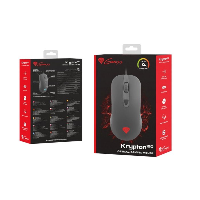 Мишка Genesis Gaming Mouse Krypton 190 Optical 3200Dpi